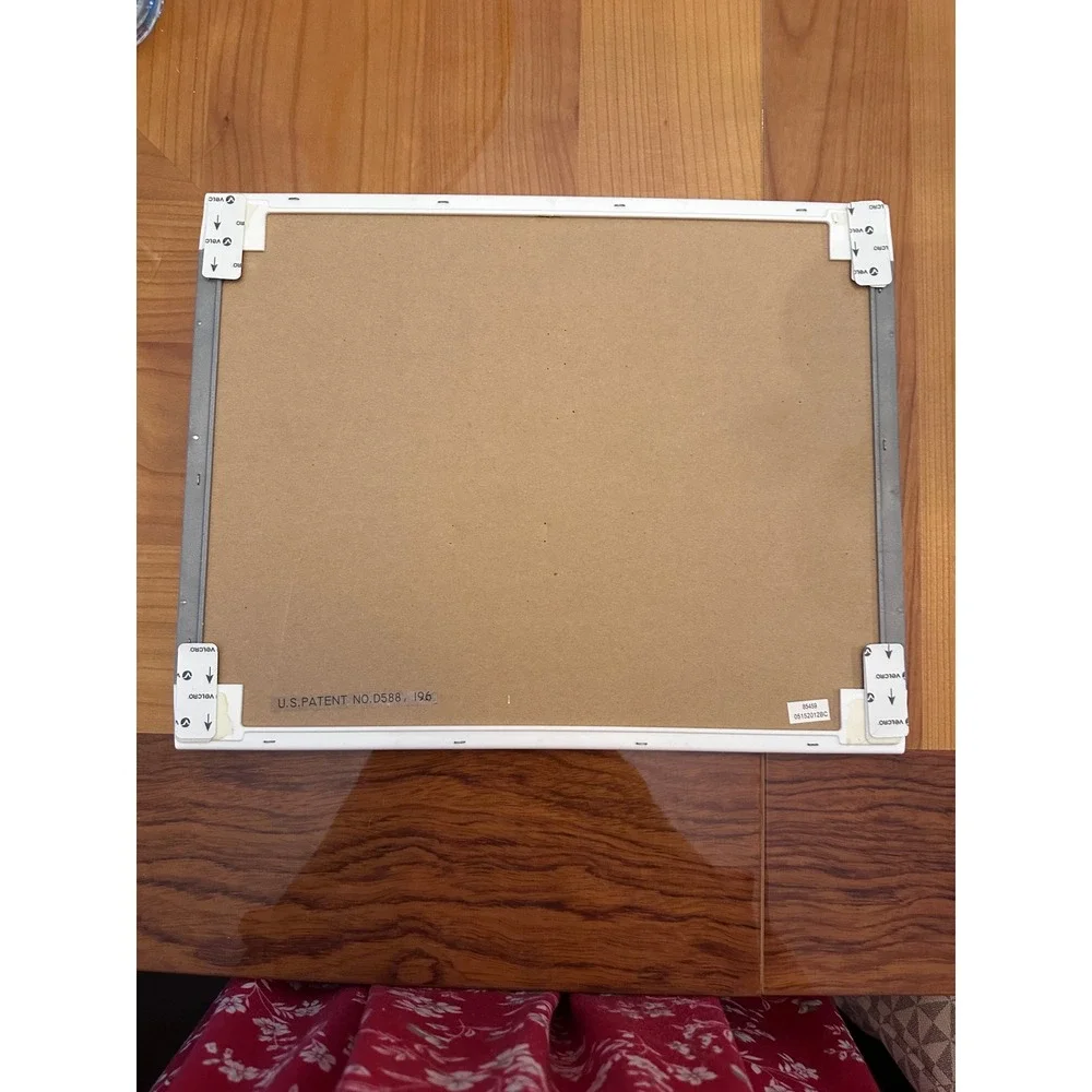 Magnetic Dry Erase Monthly‎ Calendar Board White Grey Marble Frame 14x11 85459